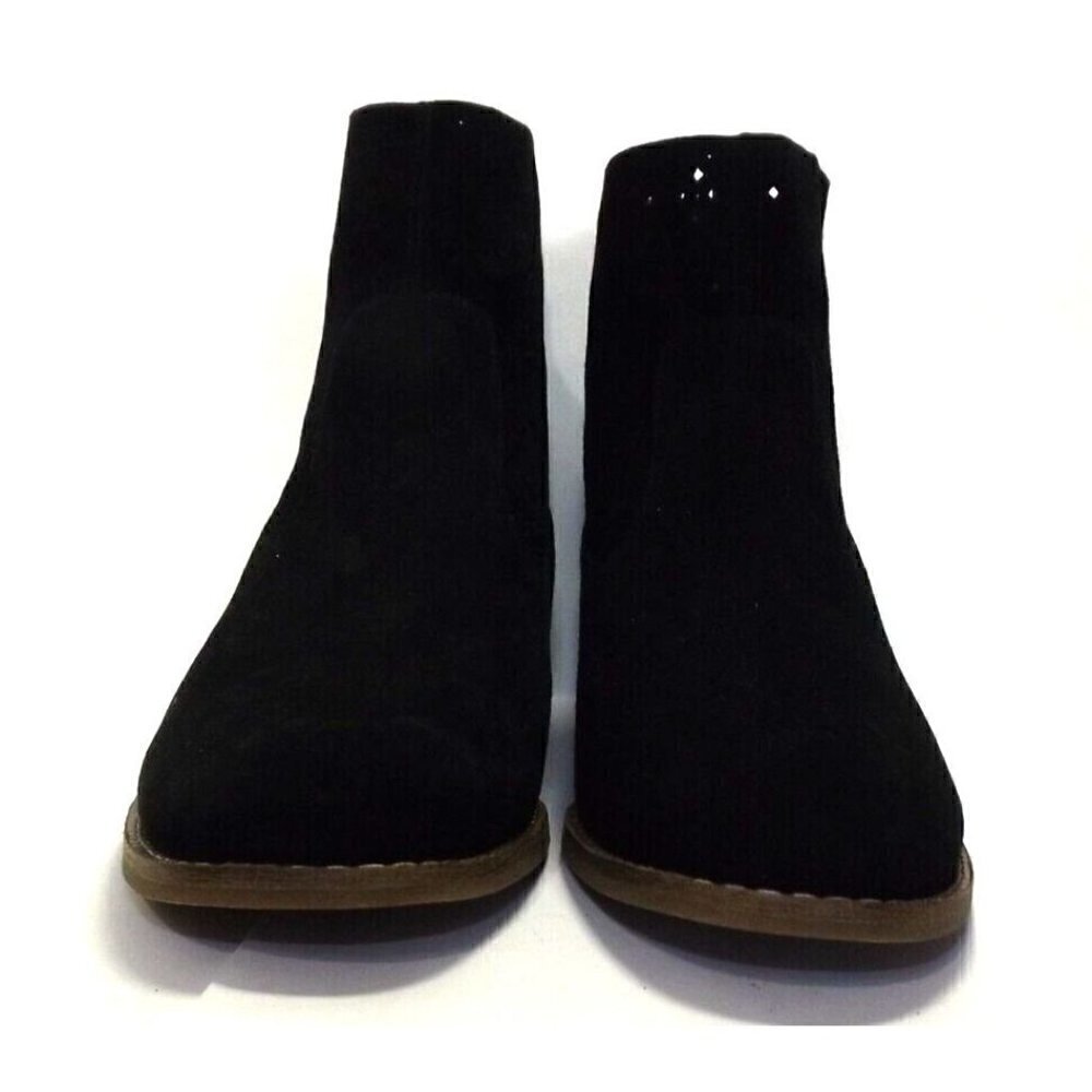 Cole Haan Womens 6B Jayne Suede  Black Laser Cut Booties New NO BOX
